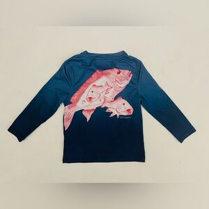 LBoys’ fish long sleeved performance tee Reel Legends size 2T